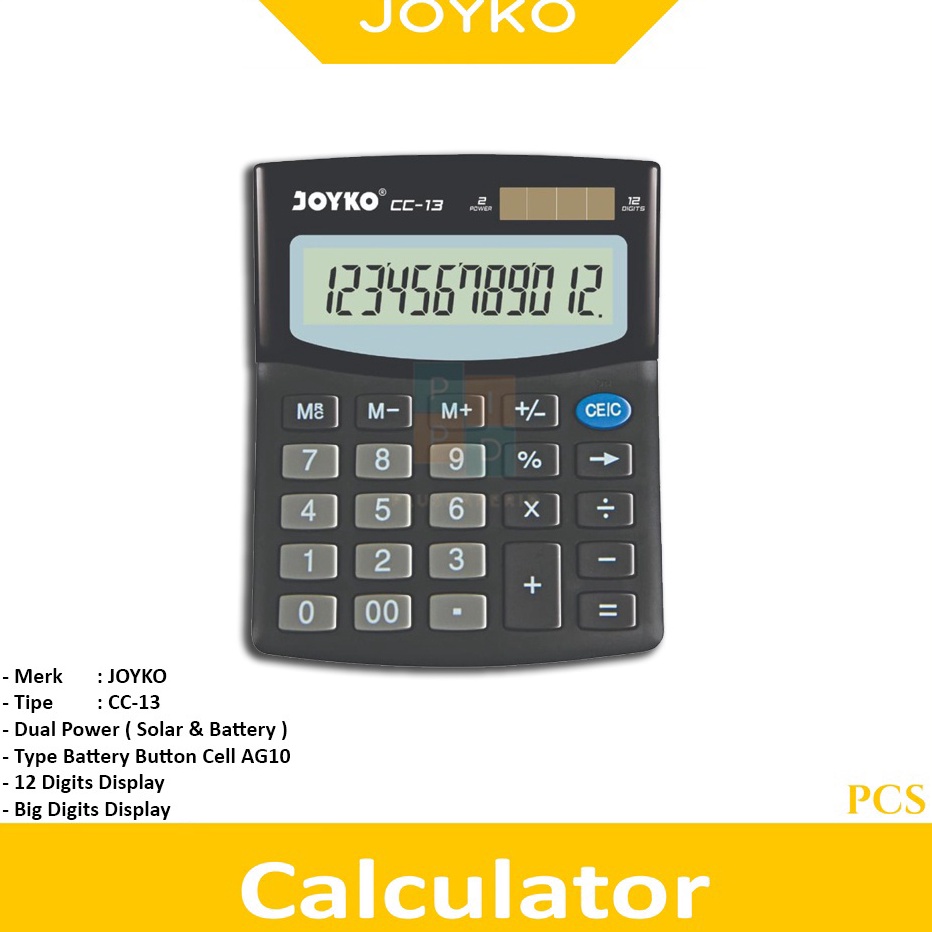 

FG2 JOYKO Calculator Kalkulator CC13 12 Dits Pcs
