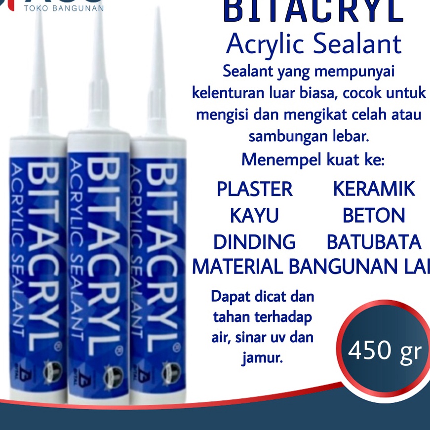 

KF7 Bitacryl Acrylic Sealant 45 Gram Lem Acrylic Sealant