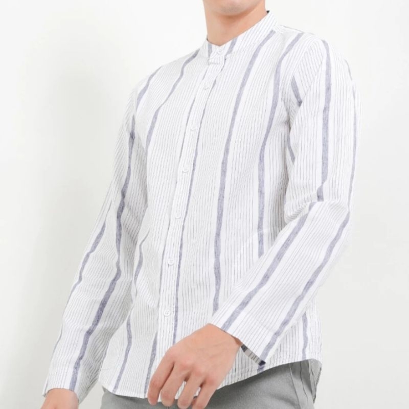 Cardinal Kemeja Koko Pria Cardinal Jeans Tangan Panjang