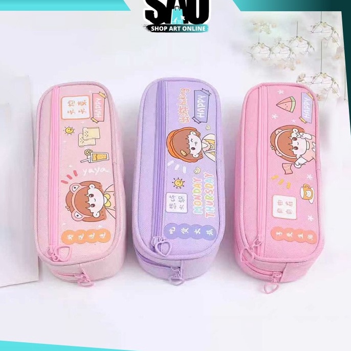 

KP8 SAO S5833 Tempat Alat Tulis Motif Lucu Pencil Case Cartoon Tempat Pensil Resleting Model Motif Lucu