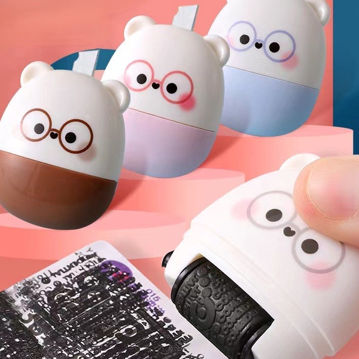 

KF7 2 in 1 Roller Stamp Cutter dan Stempel Penghapus Pelindung