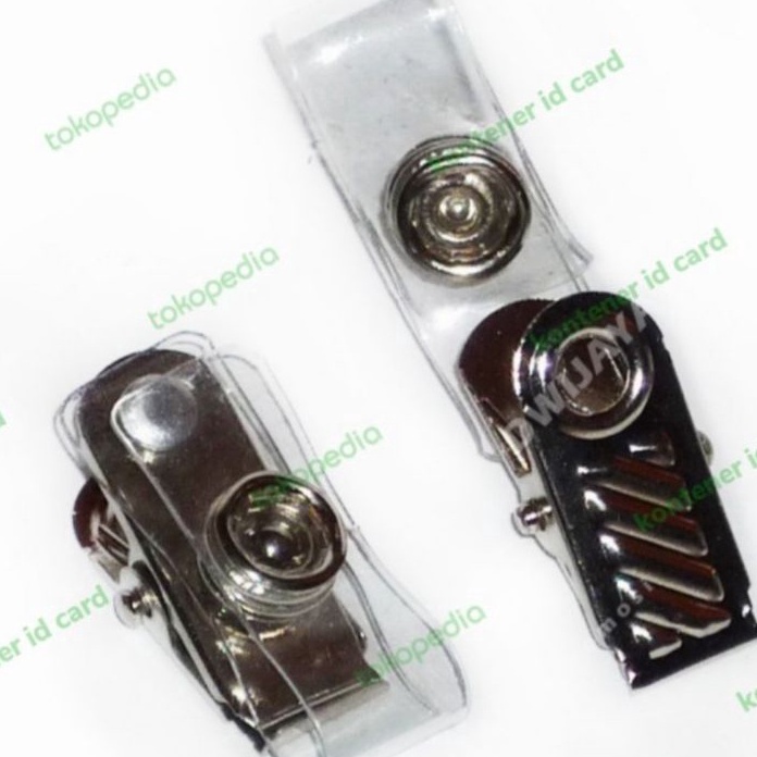 

HJ6 Jepit Garis Id Card 1pc Jepit Nametag Jepitan Plastik Panitia