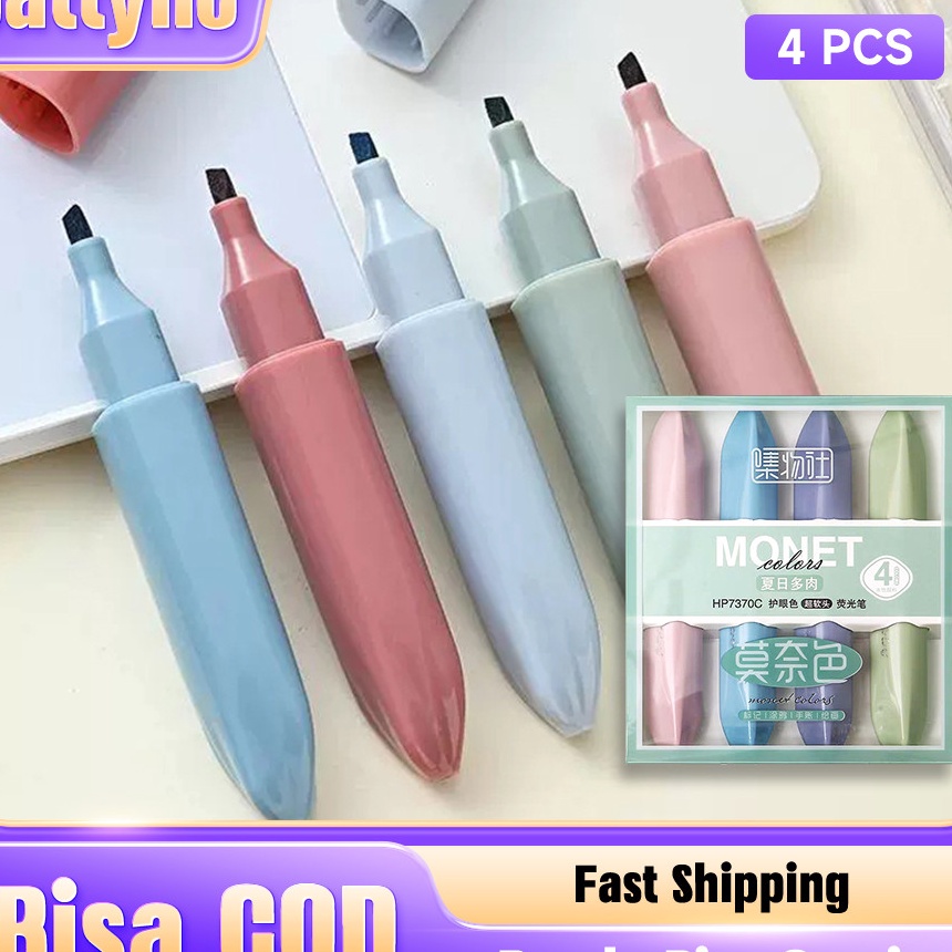 

KI3 4 Warna Pena Stabilo Stabilo Siswa Hhlhter Warna Pastel Marker Pen Spidol Pastel Warna Ringan Art Painting Stationary Kit