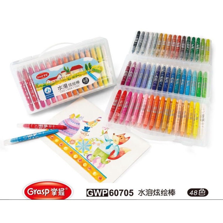 

ART S9M3 CRAYON GRASP CRAYON GRASP MATA SEDANG SILKY CRAYON WATER SOLUBLE CRAYON KRAYON WARNA 62