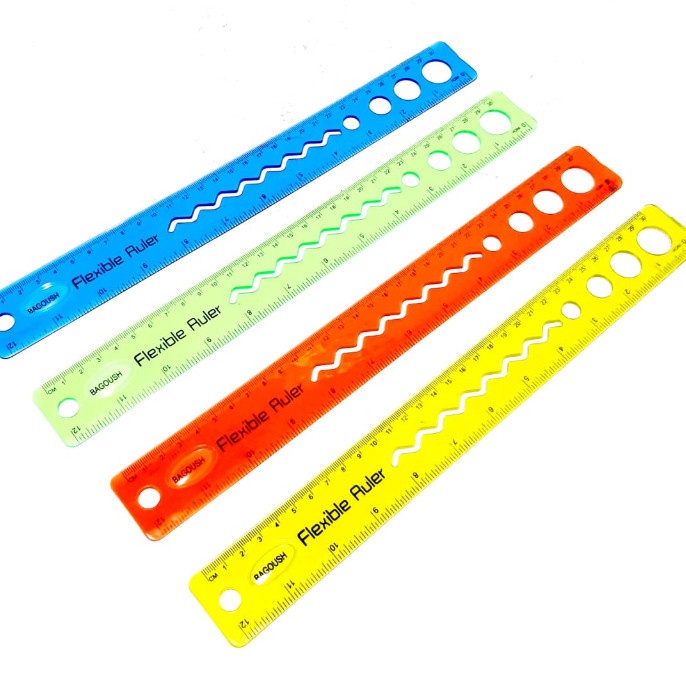 

FG2 PER 1LUSIN 12PCS PENGGARIS FLEXIBLE 3CM ANTI PATAH 4 WARNA