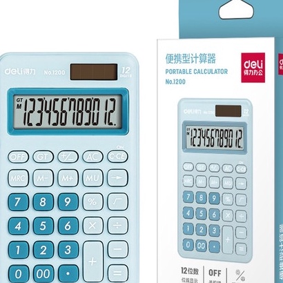 

Flash Sale Deli Desktop Calculator Kalkulator Meja M Poble Dual Power Lucu 12 Pas di genggam di tangan KANTONG SERIES