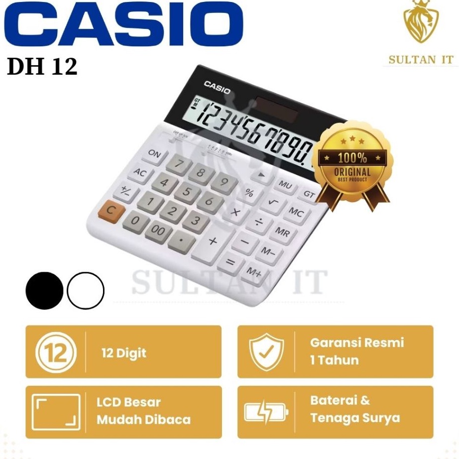 

Terlaris Kalkulator Casio DH12 MH12 Orinal