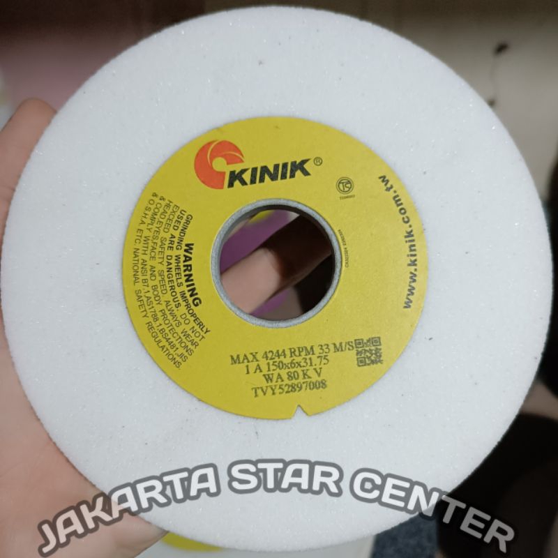 BATU GERINDA KINIK LURUS 1A 150 × 6 × 31.75 GRIT 60 80 10 GRINDING WHEEL BATU GERINDA DUDUK POLES