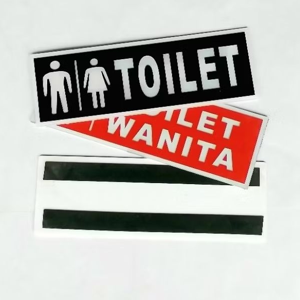 

Papan Akrilik Papan Toilet Tulisan Bisa Custom