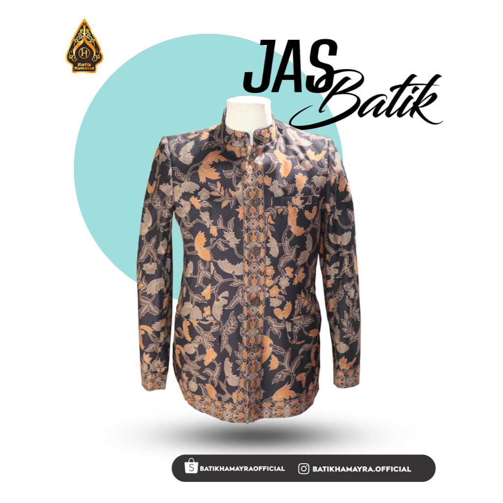 BATIK HAMAYRA Jas Batik Pria |Jas Batik Pria Motif Custom