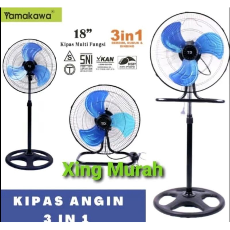 KIPAS ANGIN TORNADO 3 IN 1 YAMAKAWA UKURAN 18 INCH.