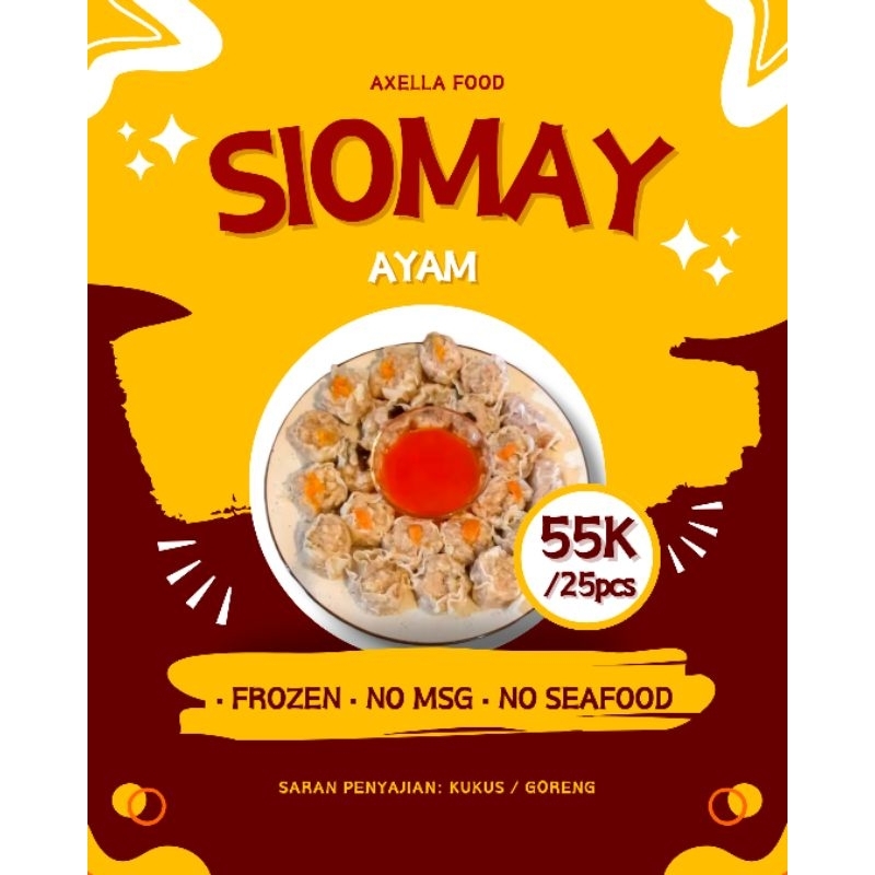 

Dimsum Ayam isi 50pcs Halal Best seller Pabrik dimsum