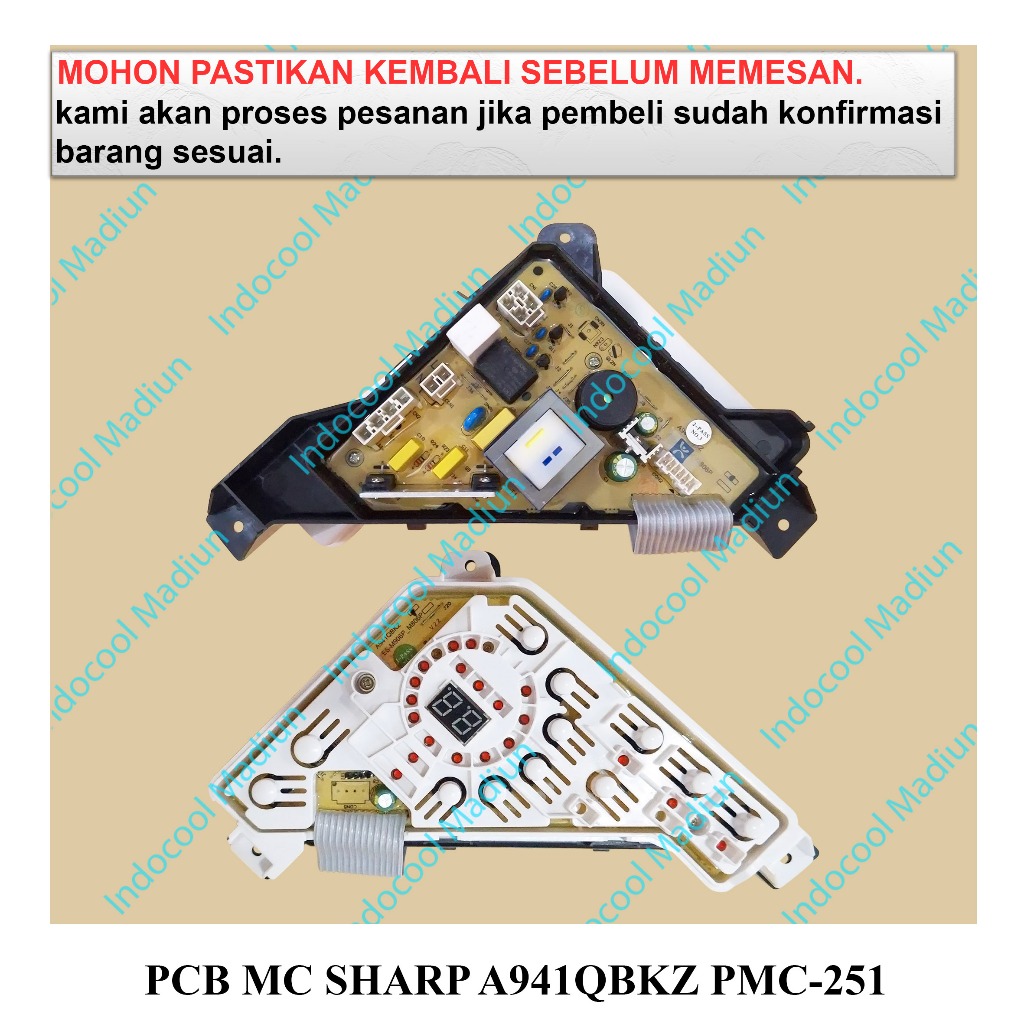 PMC-251 BOARD MESIN CUCI / MODUL MESIN CUCI / PCB MESIN CUCI SHARP A941QBKZ PMC-251