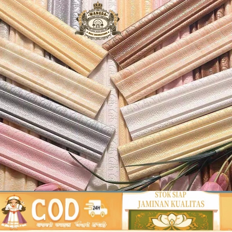 wardrobe decorative strip/dekorasi rumah/Stiker/Wallpaper Dinding/Stiker dekoratif strip gulung/Moti
