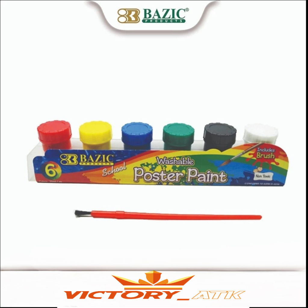 

Poster Paint Bazic 6 Colors With Brush - Cat Poster