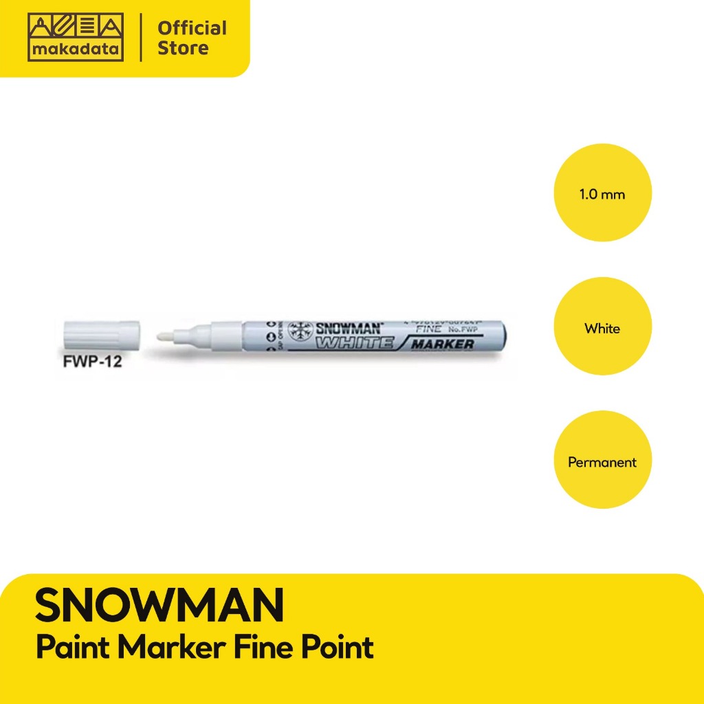 

SPIDOL PERMANENT SNOWMAN PAINT MARKER FINE MURAH