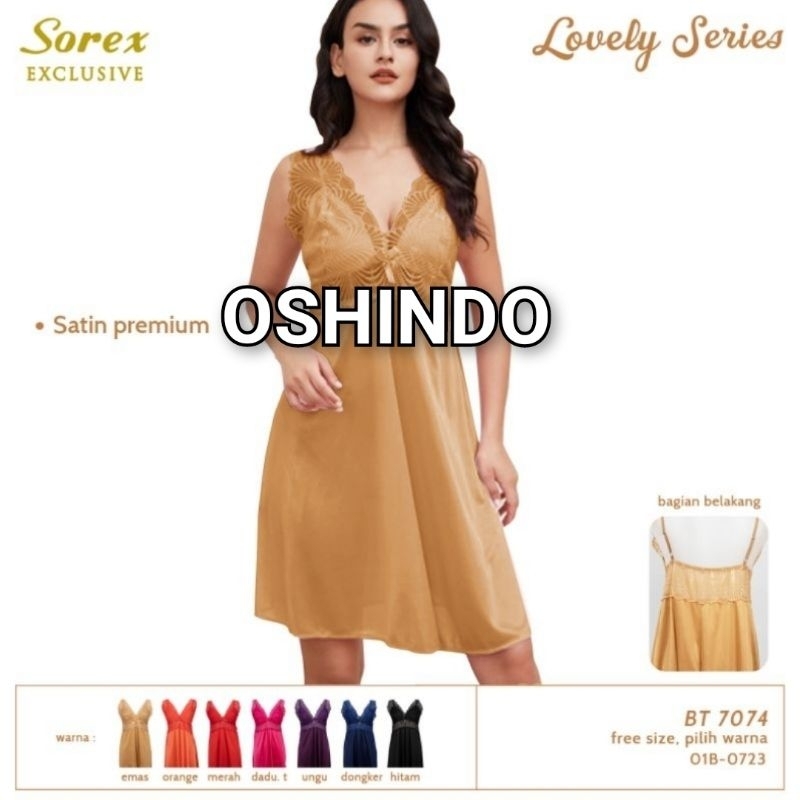 Sorex 7074 BT Baju Tidur Wanita Lingerie Satin Premium