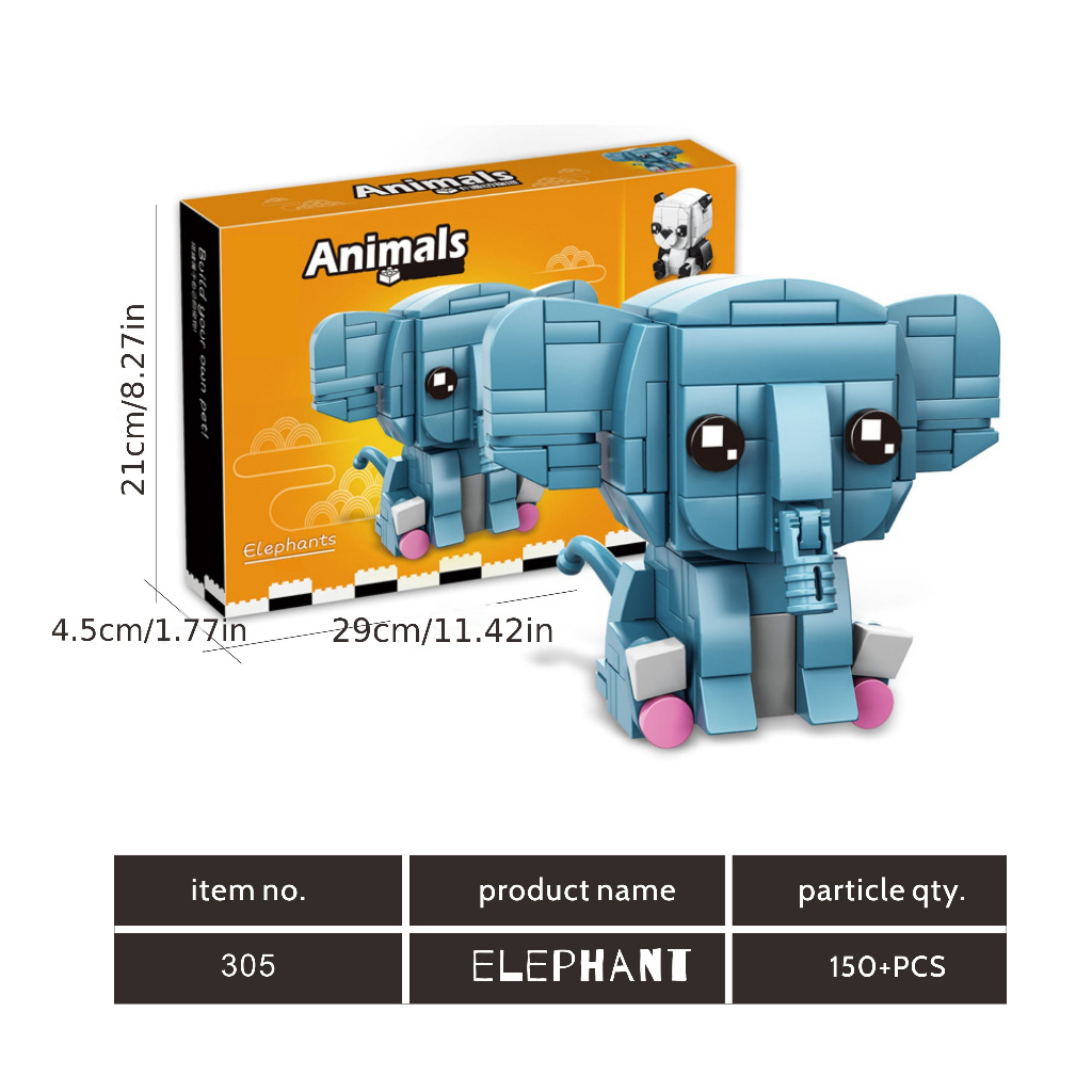 Mainan Anak Animals Zootopia 11041B Bricks SET 4 in 1 Seri Karakter Hewan