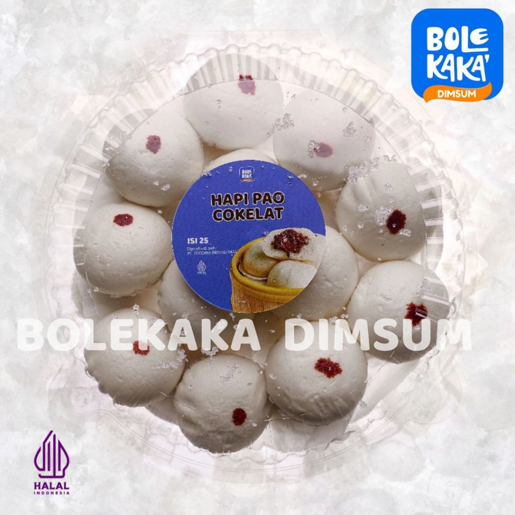

Hapipao Coklat isi 25 pcs Bolekaka Dimsum