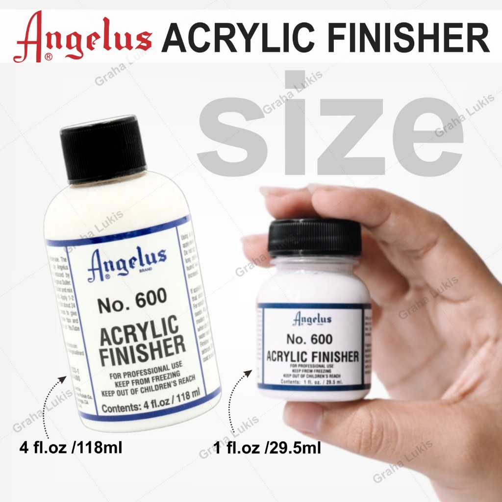 

Angelus no 610 High Gloss Acrylic Finisher 4 fl.oz / 1 fl.oz