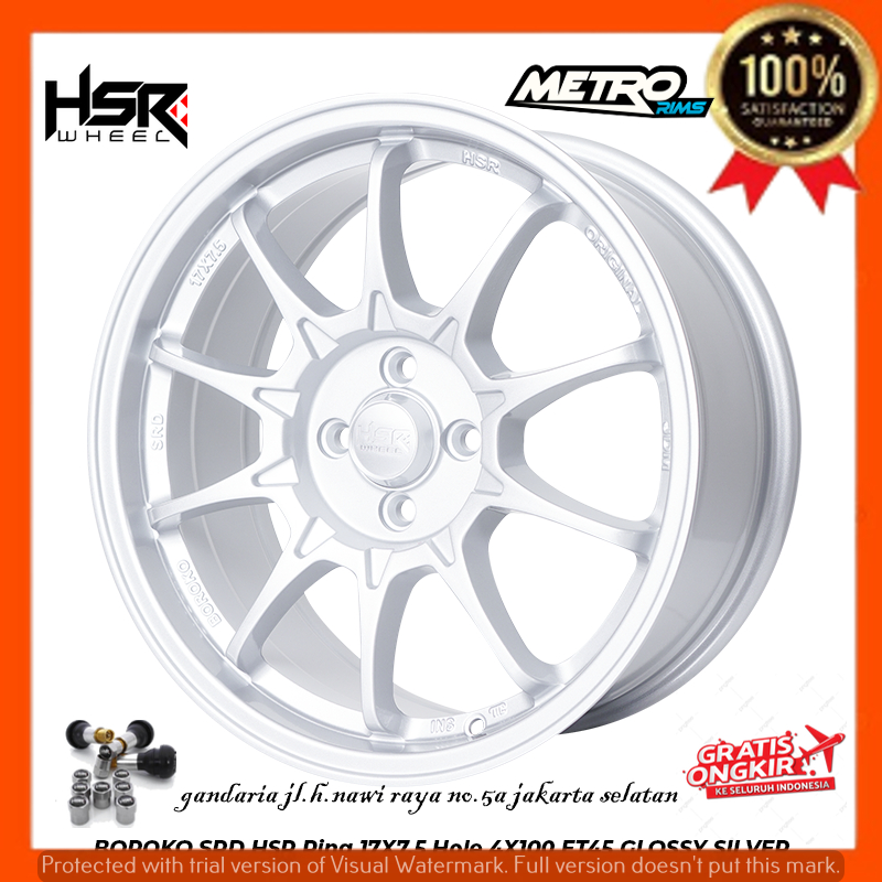 VELG PELEK RACING R17 RING 17 UNTUK MOBIL BRIO AGYA AYLA SIGRA FREED YARIS DLL-JAKARTA SELATAN