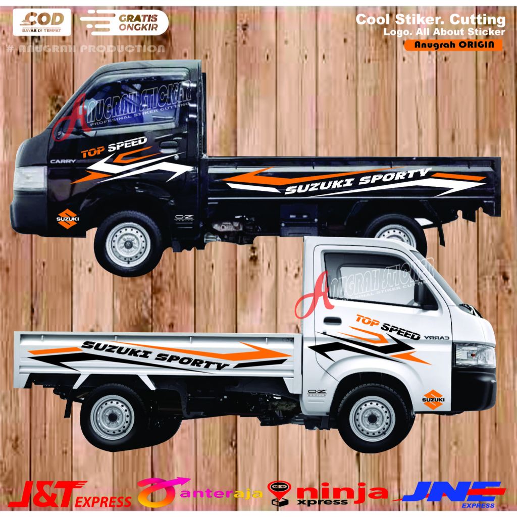 [PROMO]Stiker mobil pick up new carry stiker variasi body pick up new carry terbaru