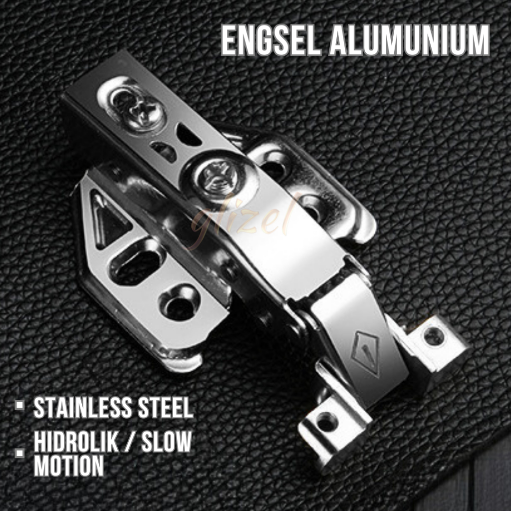 Engsel Sendok Pintu Alumunium Kaca Lurus Pintu Luar Stainless Steel Lemari