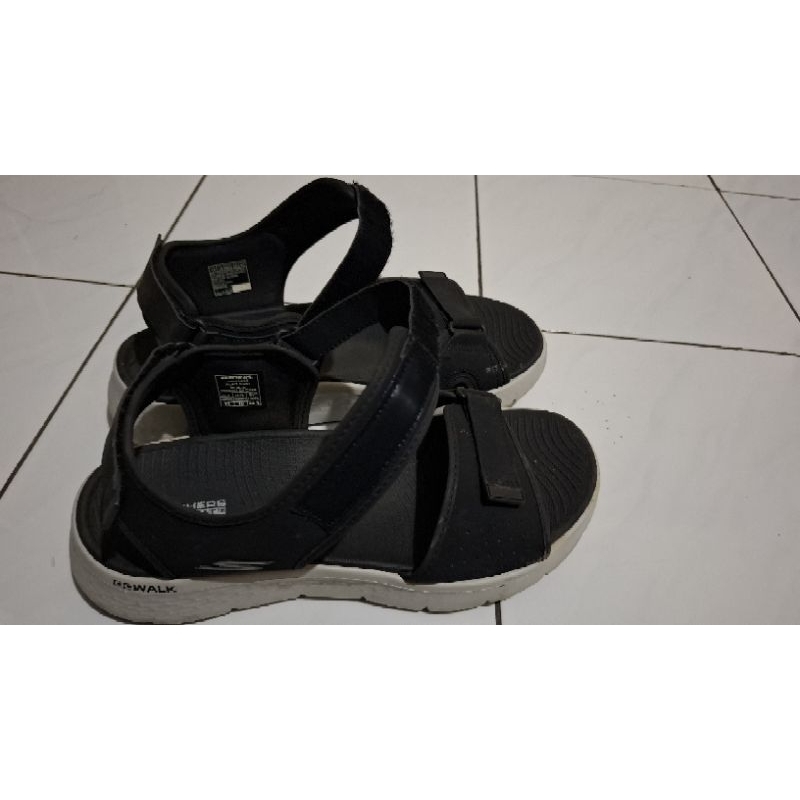 SKECHERS GO WALK FLEX BLACK | SANDAL PRIA