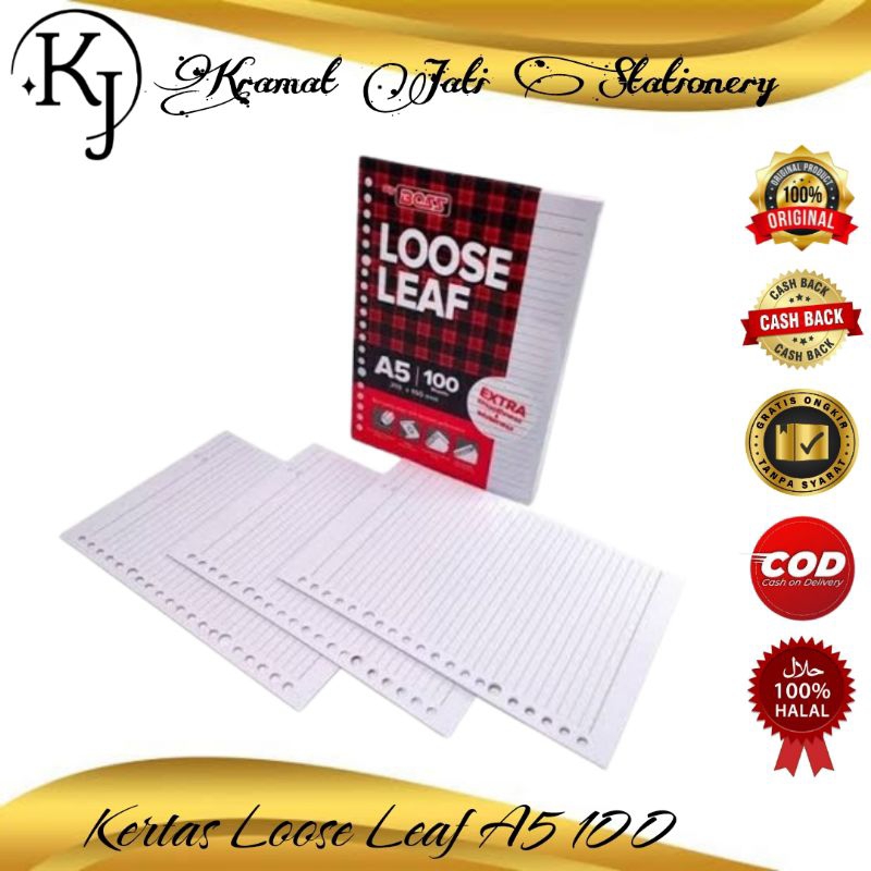 

Kertas Loose Leaf A5 Isi 100 (1 Pack)
