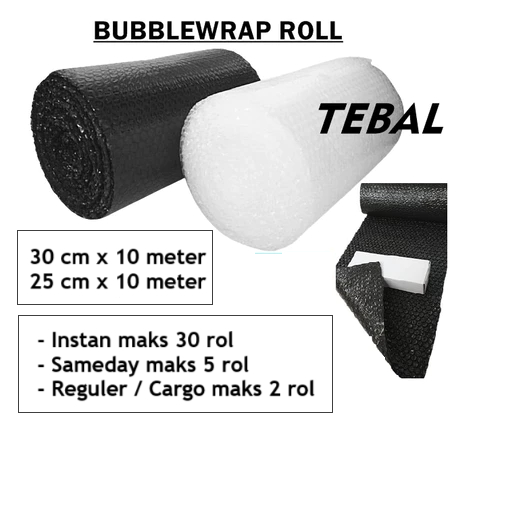 

[W14] Bubblewrap 10 meter x 40 30 25 20 17 cm Bubble Wrap TEBAL 10mx30cm ROL 30X10
