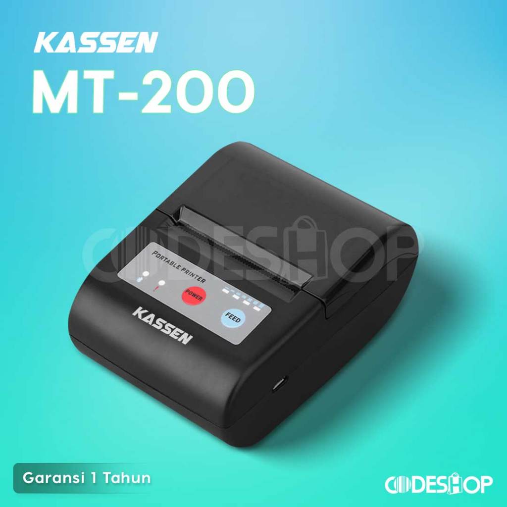 PRINTER THERMAL KASIR BLUETOOTH KASSEN MT200A MT-200A AUTO CUTTER ORI