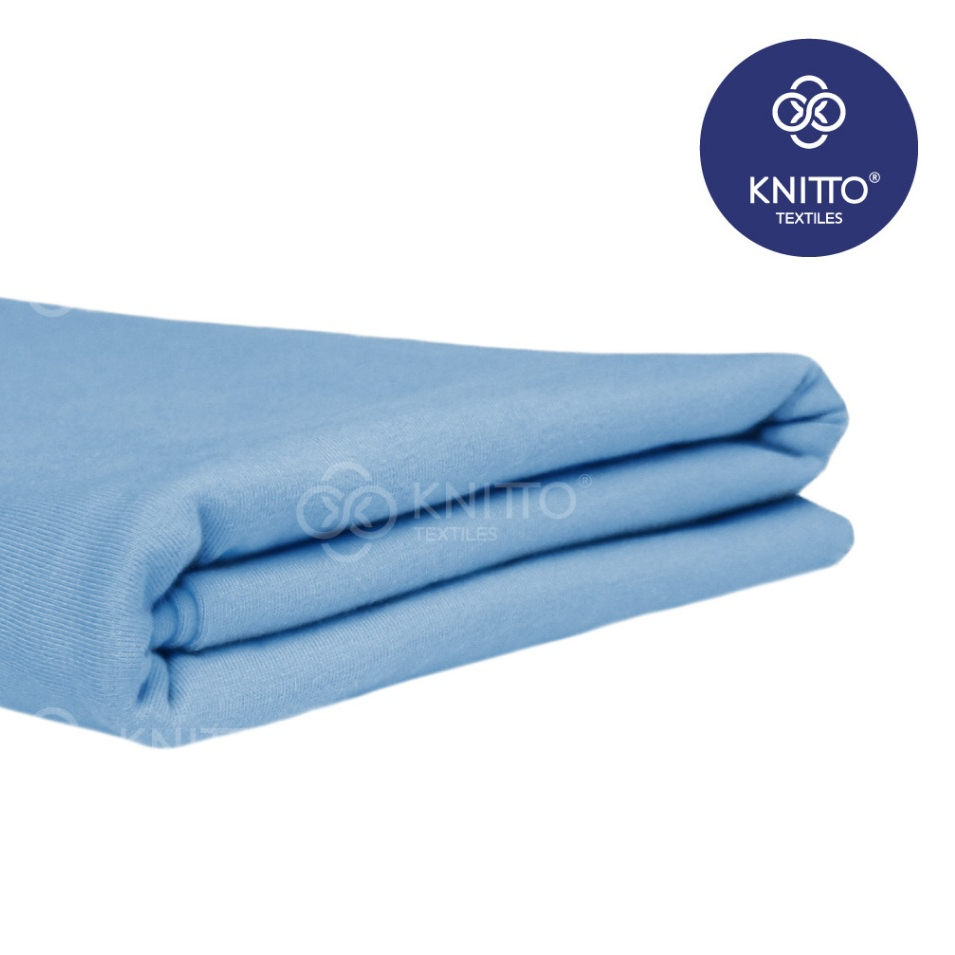 BAHAN KAIN KAOS COTTON COMBED 16S SKY BLUE ( BAHAN KAOS ) - KNITTO