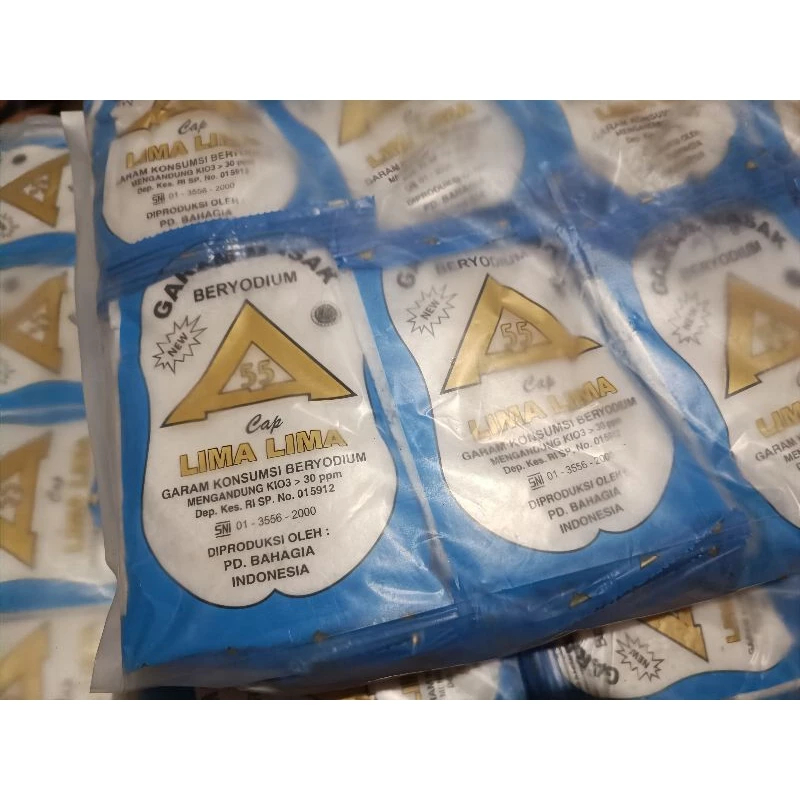 

Garam cap Segitiga Emas 250 gr garam beryodium