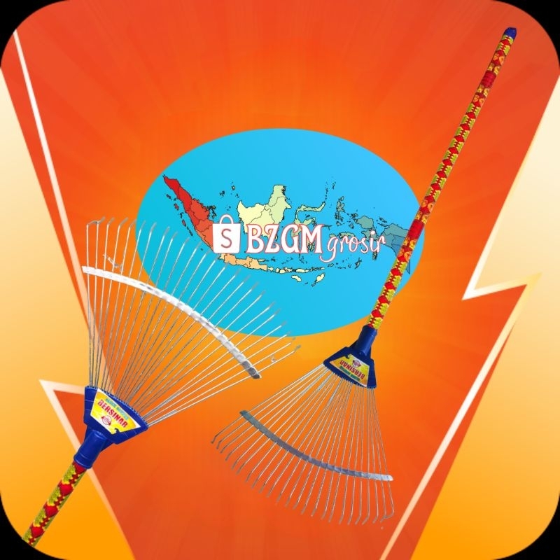 Sapu Taman Sapu Garuk Cakar Kawat Besi Chrome Anti Karat