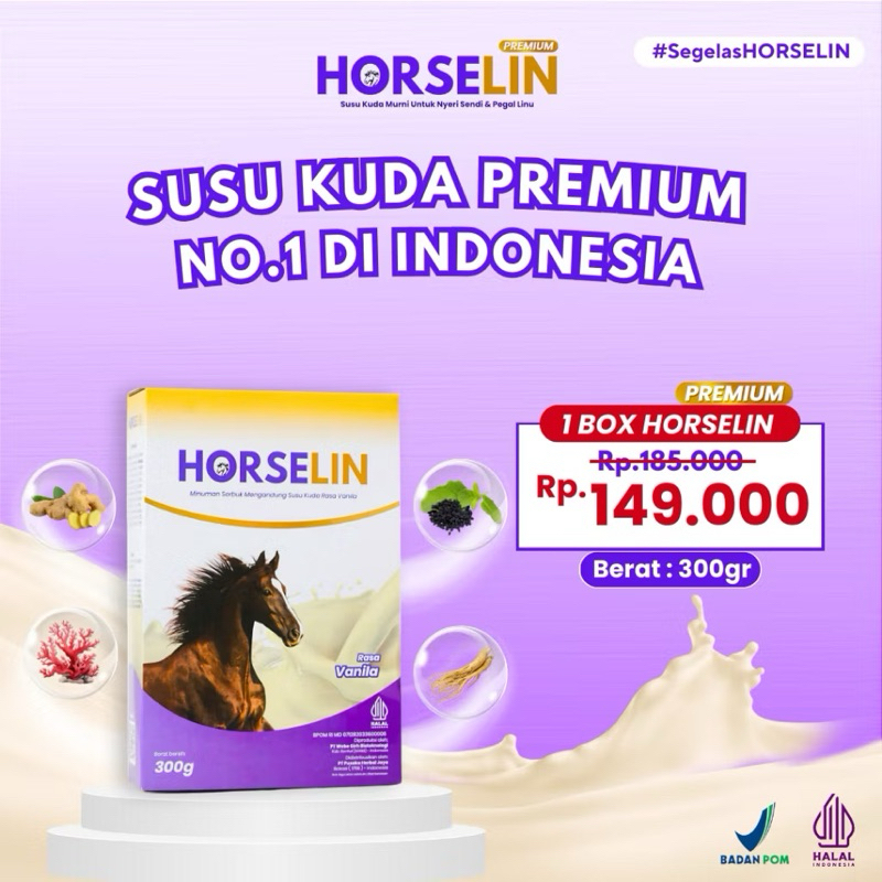

HORSELIN - Susu Kuda Asli Original Untuk Merawat Kesehatan Sendi dan Meningkatkan Daya Tahan Tubuh