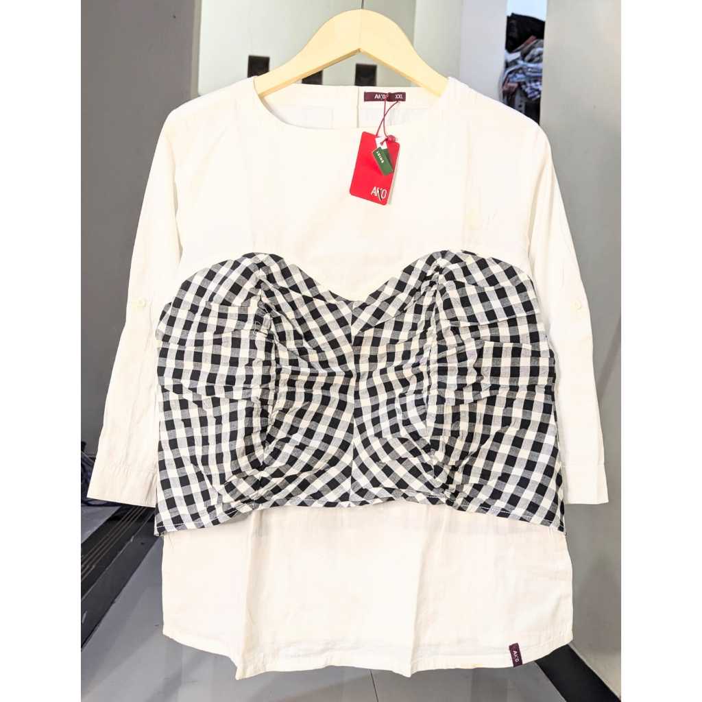 4378 AKO Blouse Atasan Pakaian Wanita Original
