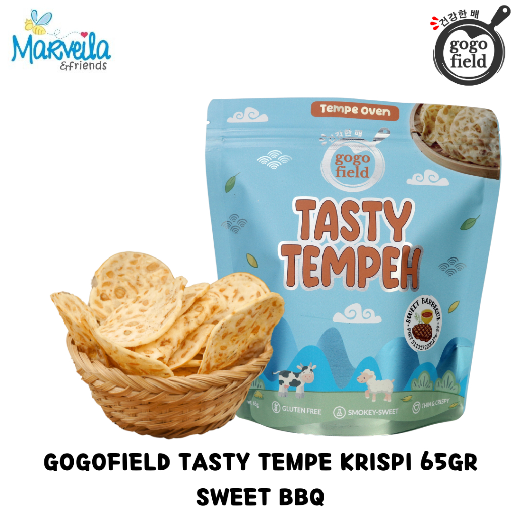 

Gogofield Tasty Tempeh Krispi 65 gr SWEET BBQ / Tempe Krispi / Keripik Tempe