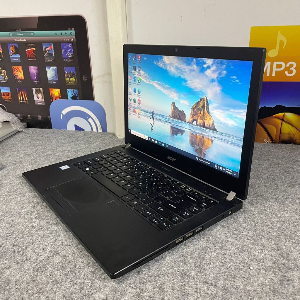laptop acer travelmate p449/x314 ram 8 GB SSD 256 GB intel core i5 gen 8 mulus grade A second origin