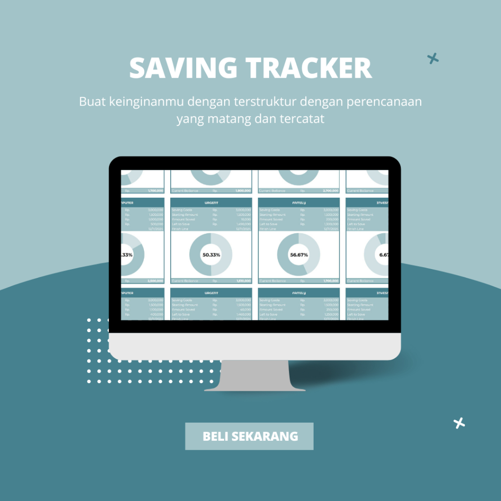 (Tamplate) Saving Tracker / Catatan Tabungan / Catatan keinginan / Traking Penyimpanan