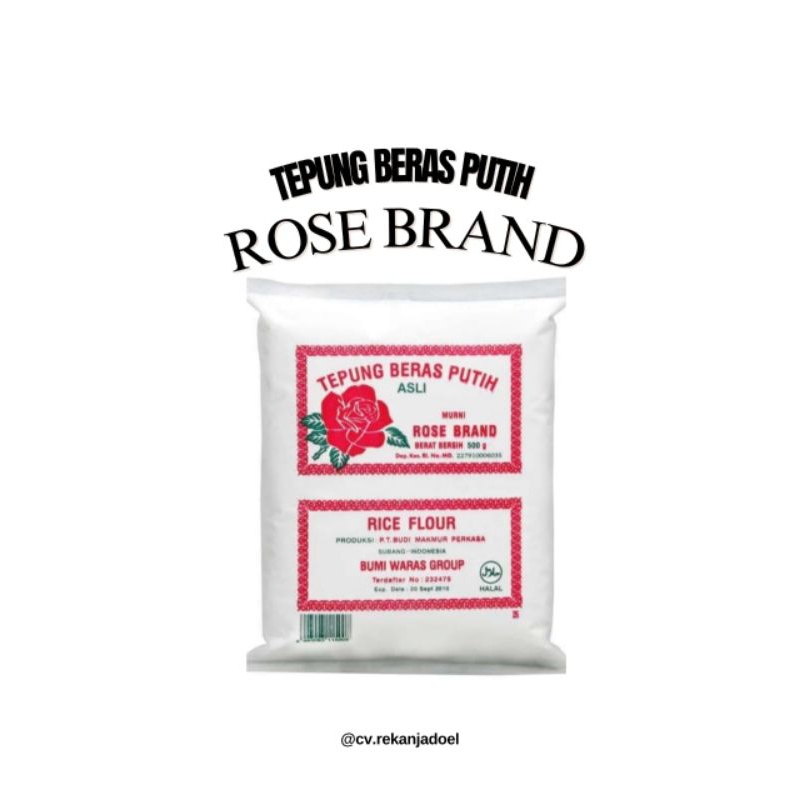 

Tepung Beras putih rosebrand 500gr