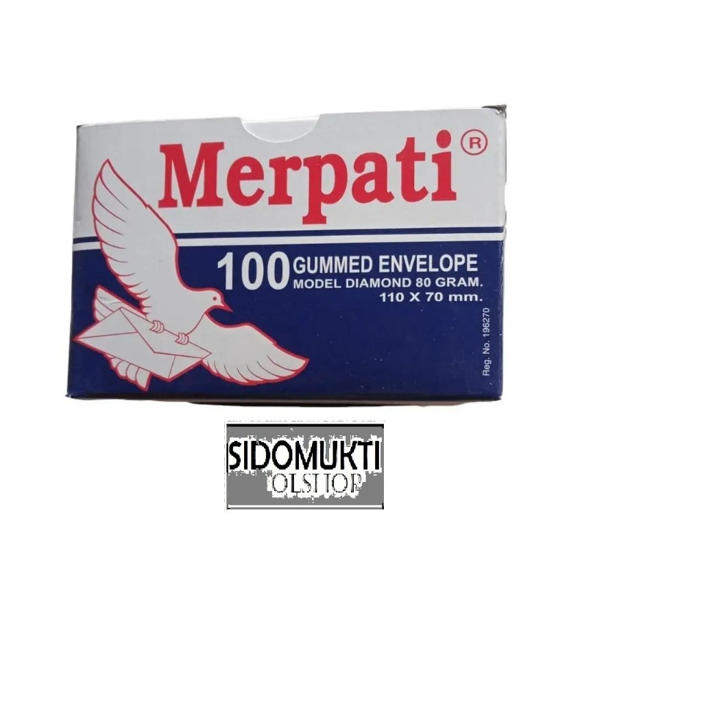 

amplop merpati 110 x 70mm isi 100 lembar putih
