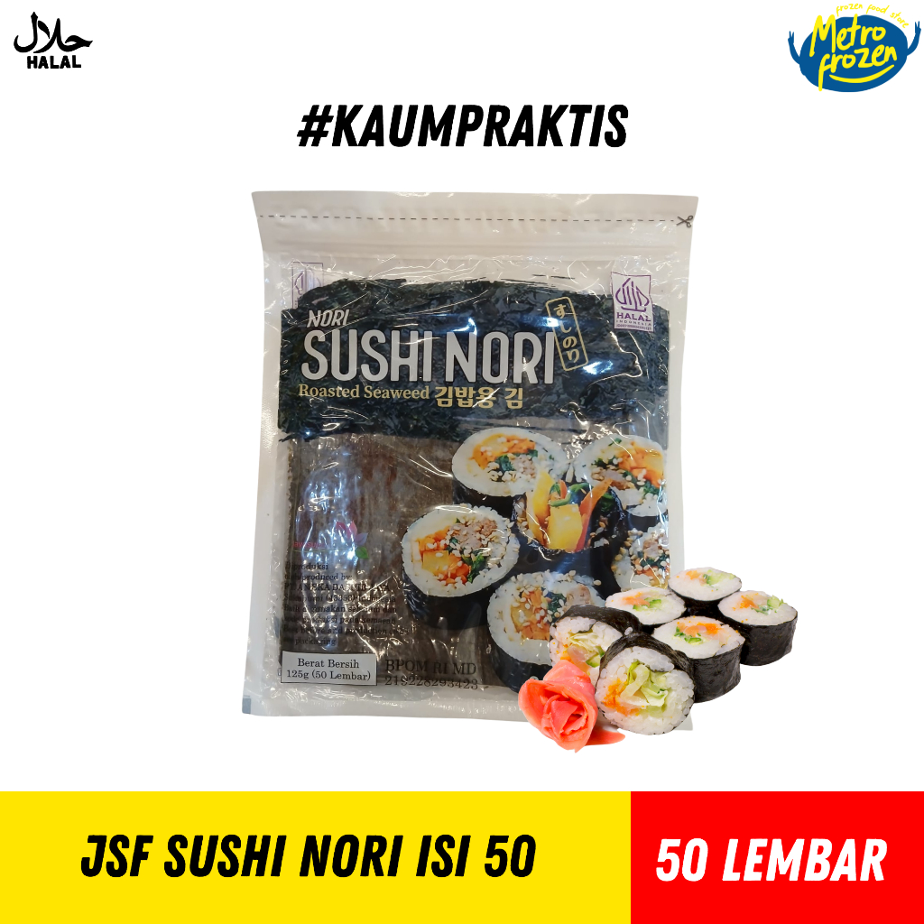 

JSF Sushi Nori Isi 50 Lembar