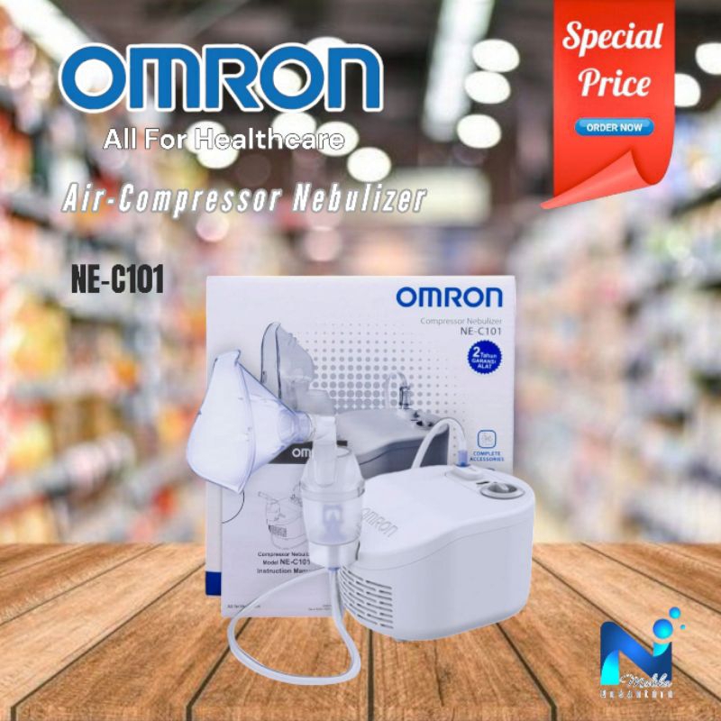 Omron Nebulizer NE-C101 / Alat Bantu Pernafasan Dewasa, Anak, Bayi Omron NE C101 / Nebulizer Omron C