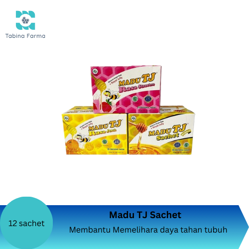 

MADU TJ Sachet Jeruk / Strawberry / Original - Membantu Memelihara daya tahan tubuh (1 BOX ISI 12 SCH)