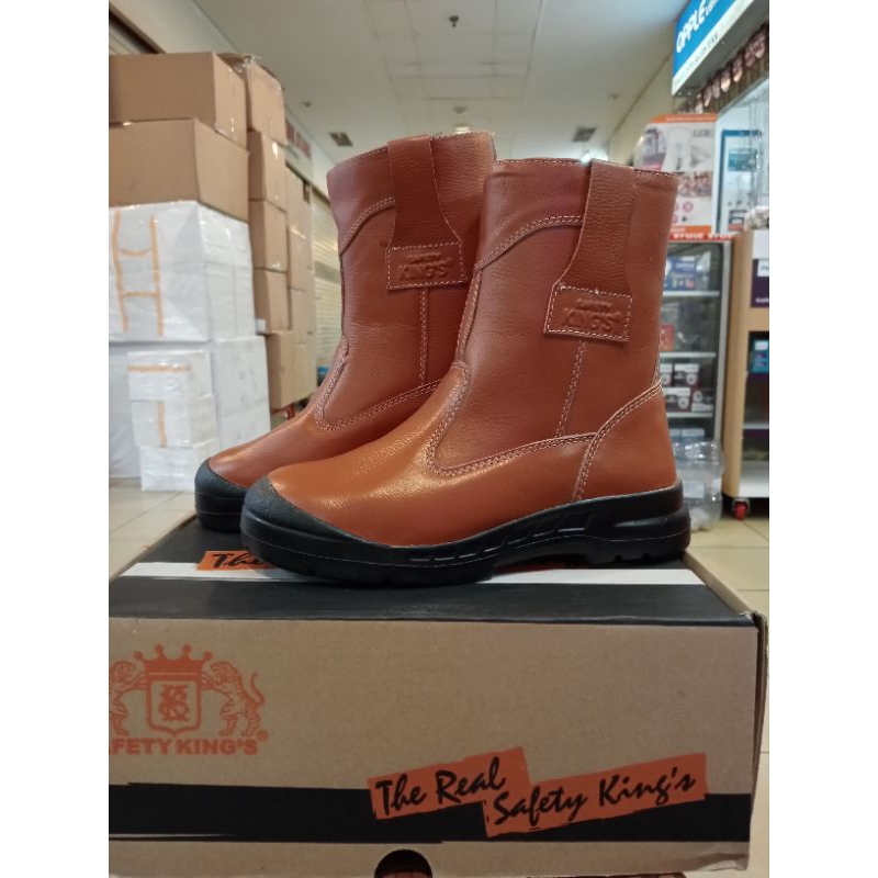 Sepatu safety Kings KWD 805 CX / Shoes Safety King's Kwd 805 CX Brown 100% Berkualitas ORIGINAL