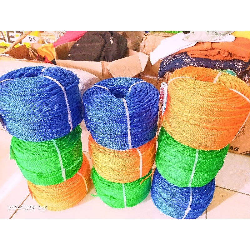 Tali Tambang PE per roll panjang ±200Meter ukuran 3mm