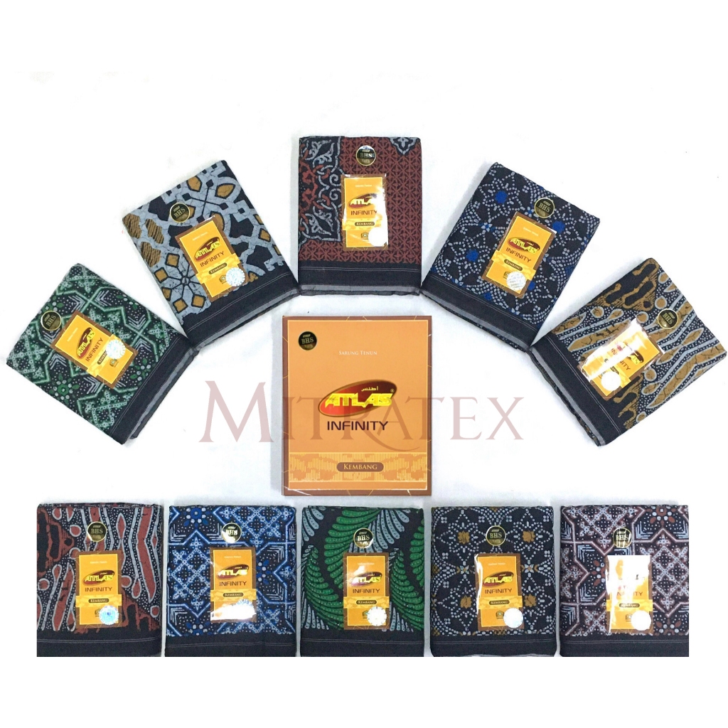 Grosir 10pc - Sarung Atlas Infinity Kembang
