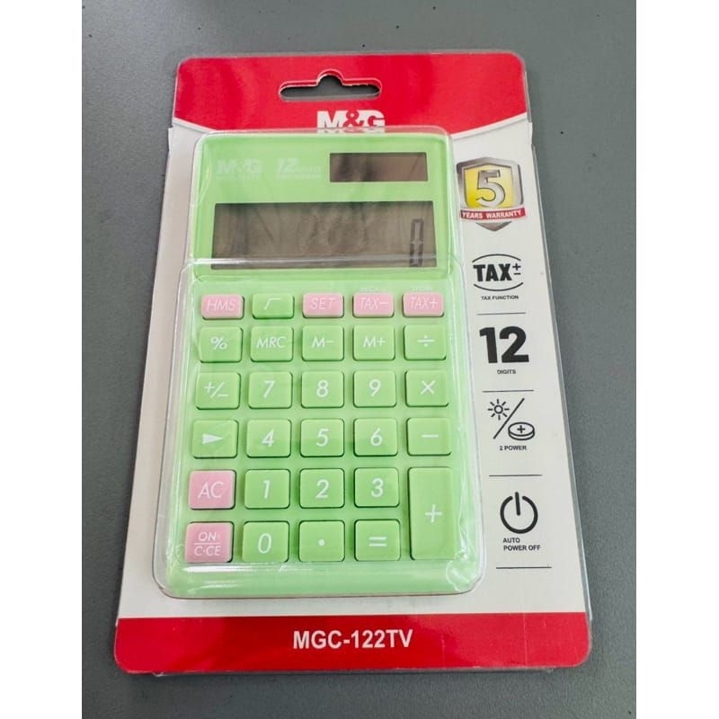 

PORTABLE CALCULATOR 12 DIGITS M&G ADG981J7/ ALAT HITUNG KALKULATOR