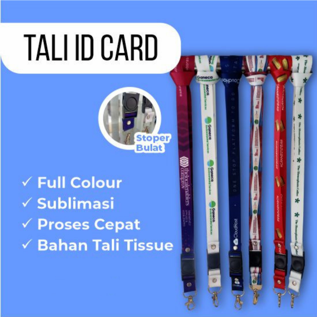 

TIRTA ANUGRAH - LANYARD CUSTOM SUBLIMASI / LANYARD PRINT