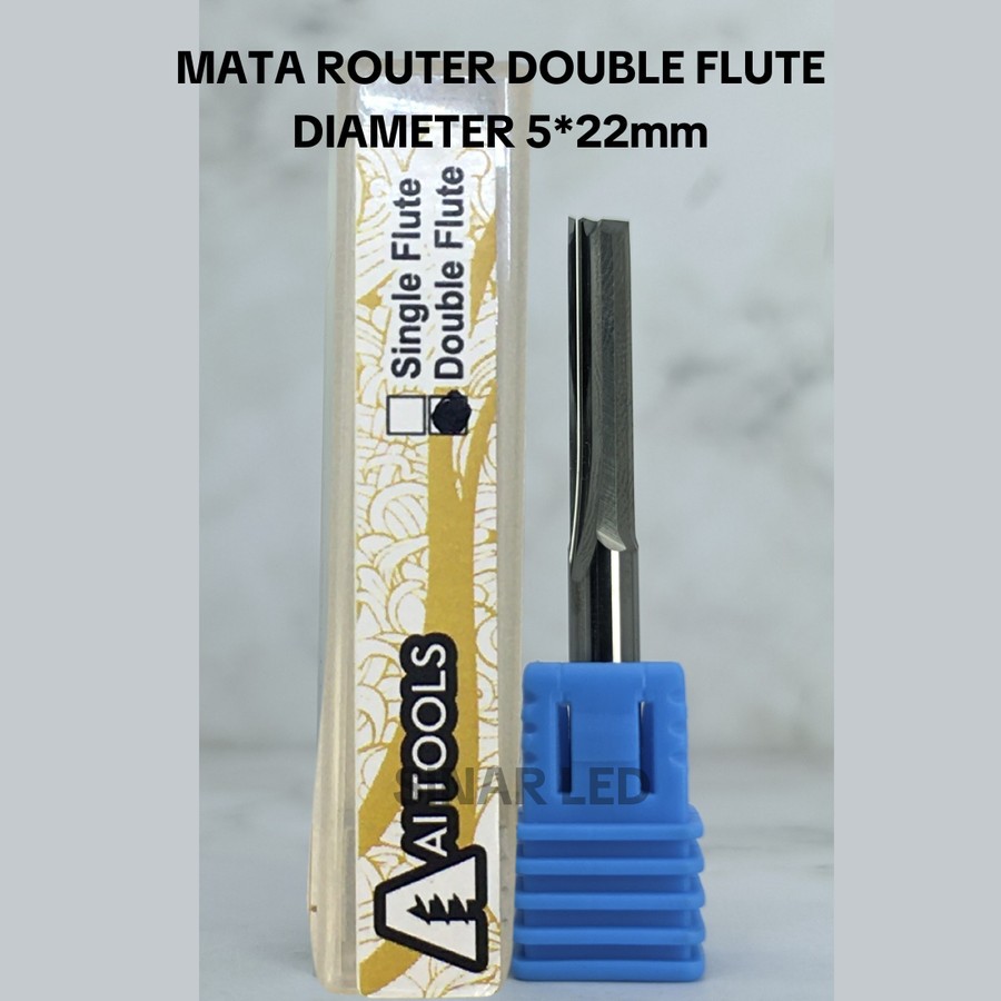 ENDMILL End Mill MATA DOUBLE FLUTE STRAIGHT 2F 5mm CNC router bits KAYU MDF ACP ACRYLIC